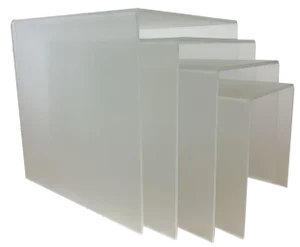 Acrylic Glass Nesting Tables, 1970s, Set of 4