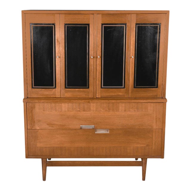 Mid Century American of Martinsville Highboy Dresser For Sale