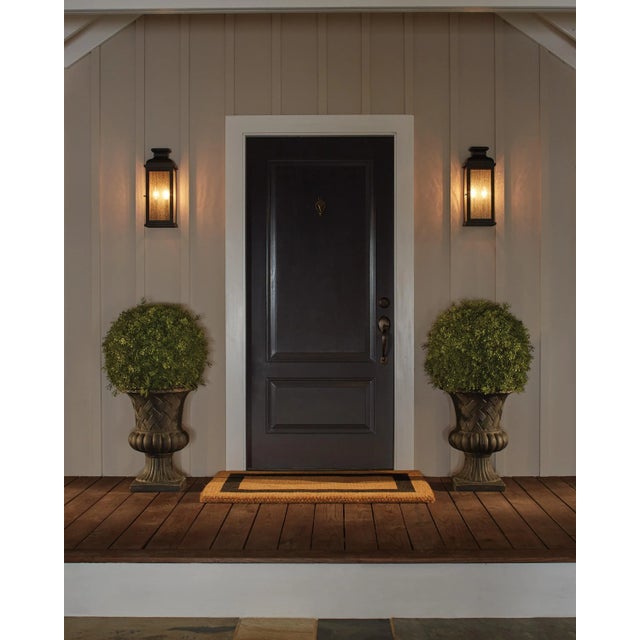 Sean Lavin by Visual Comfort Studio Pediment Large Lantern, Dark Weathered Zinc For Sale - Image 4 of 5