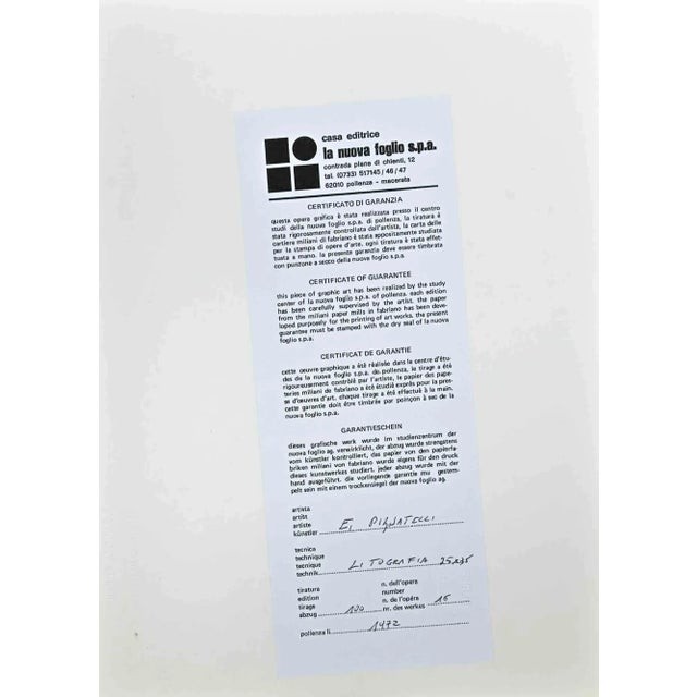 Flowers is an original artwork realized by ercole pignatelli in 1972. Colored lithograph. Hand-signed and numbered by the...