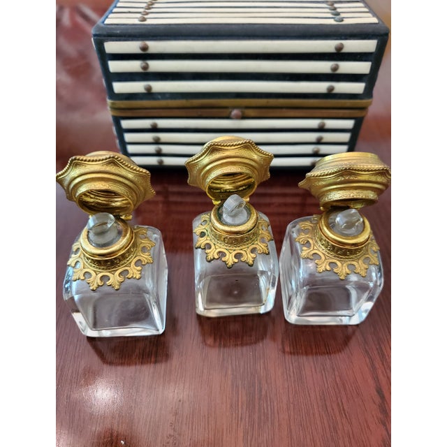 Wood Early 19th Century Antique French Empire Perfume Bottle Casket Box For Sale - Image 7 of 8