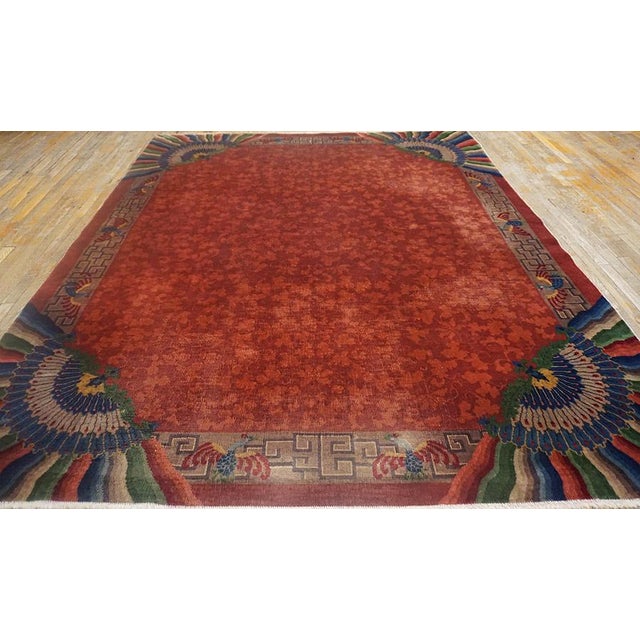 1920s Chinese Art Deco Carpet ( 8' x 9'6" - 245 x 290 Chinese - Art Deco As the name implies, pieces woven between the...