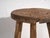 Rustic Vintage Round Stool, 1920 For Sale - Image 3 of 7