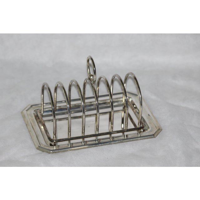 Silver Toast Rack with Tray, 1950s For Sale - Image 17 of 17
