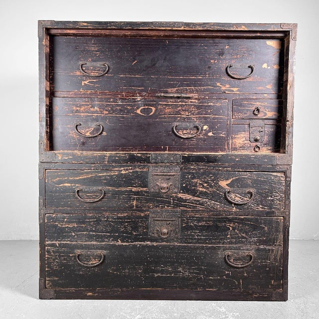Antique Japanese Tansu Storage Cabinet, 1890s For Sale - Image 14 of 14