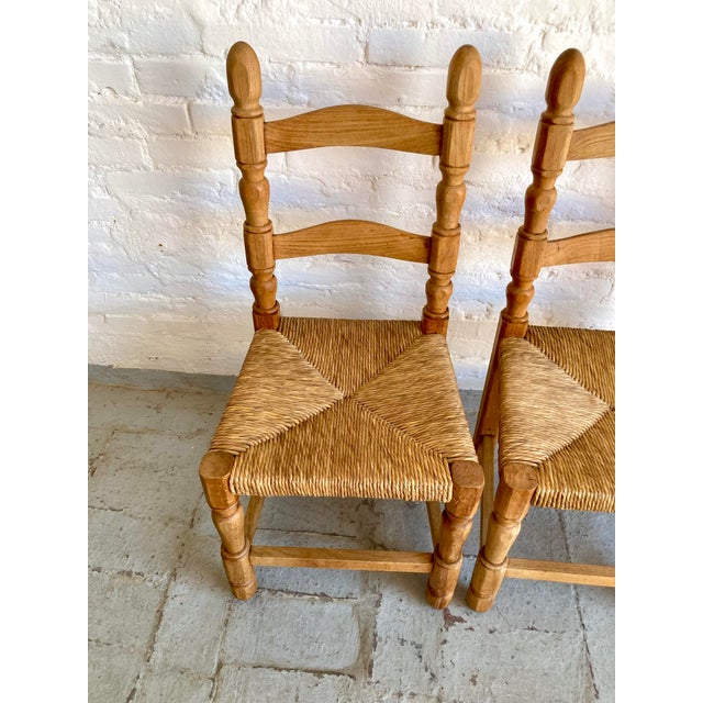 1970s Natural Straw Chairs, Italy, 1970s, Set of 2 For Sale - Image 5 of 16
