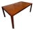 1970s Mid-Century Modern Burlwood Parsons Extension Dining Table With 2 Leaves in the Style of Milo Baughman For Sale