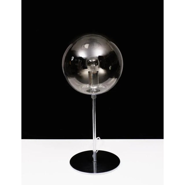 Chrome Dome Table Lamp from Sölken Leuchten, Germany, 1972 For Sale - Image 6 of 8