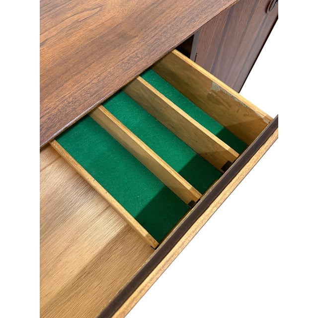 Mid-Century Modern Stanley Walnut Sideboard - Refinished! For Sale - Image 11 of 12