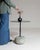 21st Century Poland Deep Charcoal Grey Round Stone-Base Side Table For Sale In Greensboro - Image 6 of 10