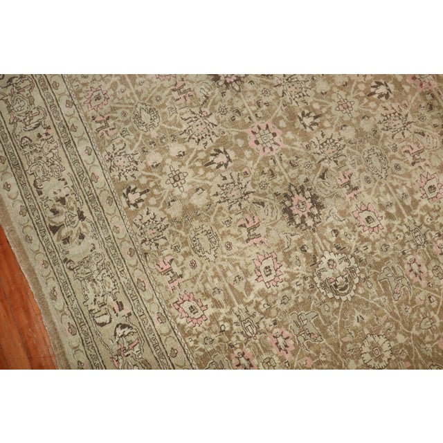 Brown Brown Persian Bidjar rug no. j3432 For Sale - Image 8 of 8