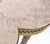 Exception Clover Shape Pink Marble Top Fluted Brass Legs Tall Pedestal Stand For Sale - Image 13 of 15