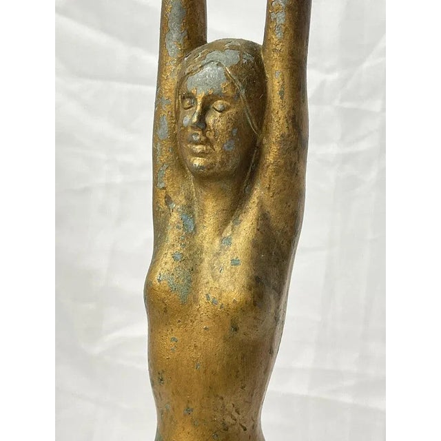 Frankart Art Deco Nude Smoking Stand Signed Frankart For Sale - Image 4 of 12