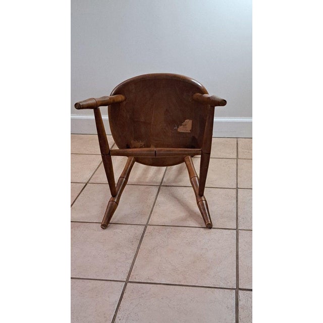 Mid 20th Century Vintage Tell City Maple Spindle Back Side Chair Andover Model 34.5"h 1960s Usa For Sale - Image 5 of 7