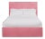 Hadley King Bedframe, Rose Linen For Sale