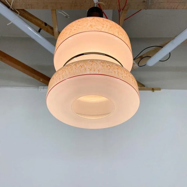 Mid-Century Glass Pendant, Czechoslovakia, 1970s For Sale - Image 4 of 8