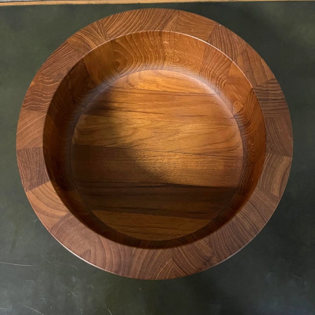 Mid-Century Modern Mid Century Danish Modern Teak Serving Bowl by Jens Quistgaard for Dansk. Circa 1970s For Sale - Image 3 of 12