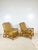 Mid-Century Modern Vintage Rattan Chinese Chippendale Lounge Chairs- A Pair For Sale - Image 3 of 12