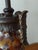 1990s Tuscan Marbled Amber & Bronze Scroll Table Lamp — Old World Revival For Sale - Image 14 of 17