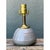 Lavender Vintage Studio Pottery and Brass Lamp For Sale - Image 8 of 12
