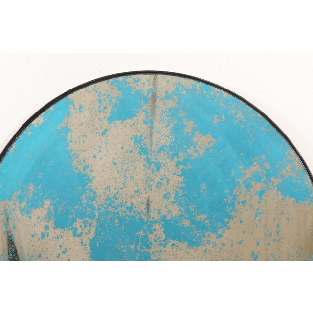 Colorful Artisan Crafted Mirror 46" Round For Sale - Image 4 of 10