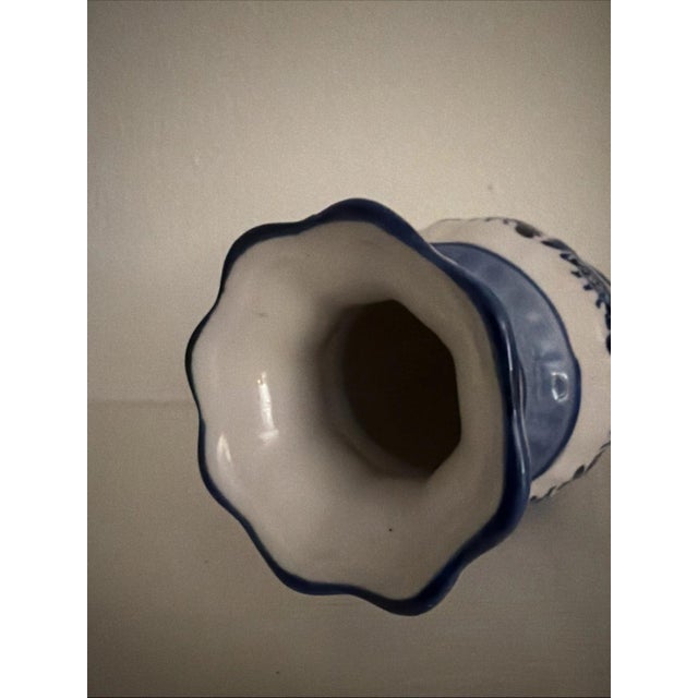 1980s Elft Blue Ellis Island Bud Vase For Sale In Milwaukee - Image 6 of 6