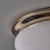 1970s Nickel and Opaline Glass Wall or Ceiling Lamp Attributed to Luigi Caccia Dominioni for Azucena For Sale - Image 9 of 18