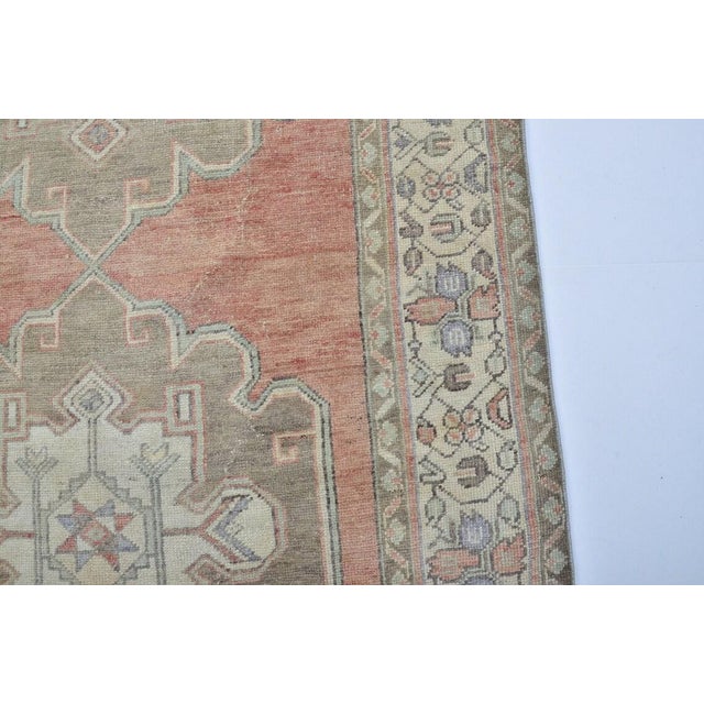 Terra Cotta 1950s Modern Minimalist Area Rug For Sale - Image 8 of 10