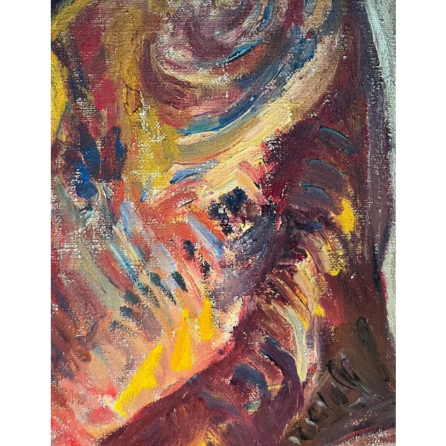 Otto Vautier, The Reflection of the Model, Oil on Canvas For Sale - Image 5 of 15