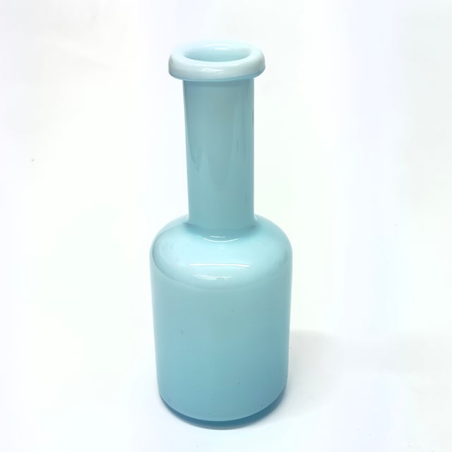 Milky Sky Blue Mixed Glass Vessel Curation - Group of 5 For Sale - Image 9 of 13
