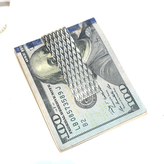 Traditional 1990s Tiffany & Co Estate Money Clip Sterling Silver For Sale - Image 3 of 8