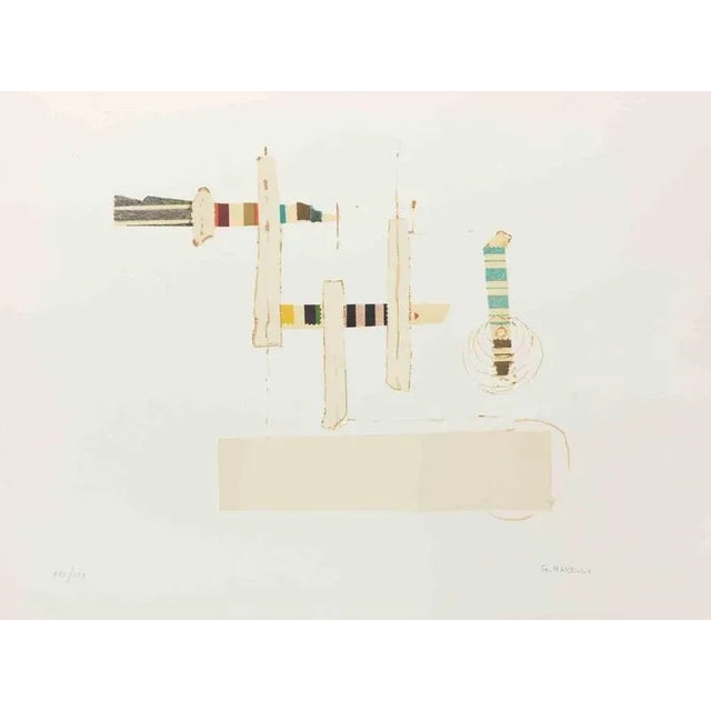 Lithograph realized by Giulio Marelli in 1970 ca. Edition of 150 in arab numbers and XXV in roman numbers. Hand signed and...