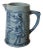 Antique Blue Salt Glaze Pitcher For Sale