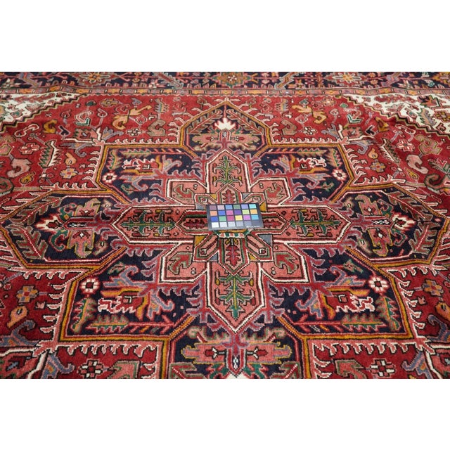 Vintage Heriz Rug 7'8'' X 11'0'' For Sale - Image 10 of 11