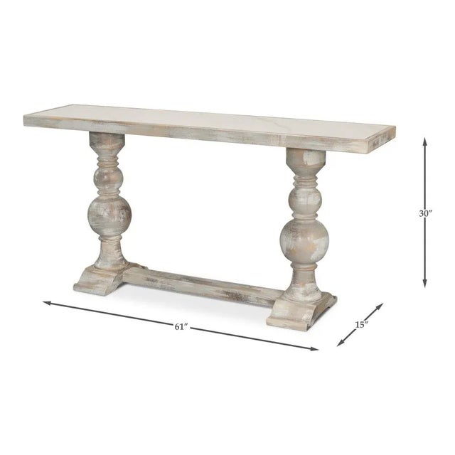 Painted Classic Console Table For Sale - Image 9 of 9