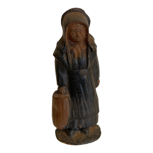 Early 20th Century Miniature Iron Female Figure