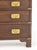 Campaign Campaign Style Brass Mounted Chest of Drawers For Sale - Image 3 of 7
