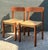 Vintage MCM Danish Woven Jute Seat Chairs - A Pair For Sale - Image 4 of 12