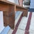 19th C. Lancaster County Pa Raw Pine Mortised Bench (76.25") For Sale - Image 9 of 12