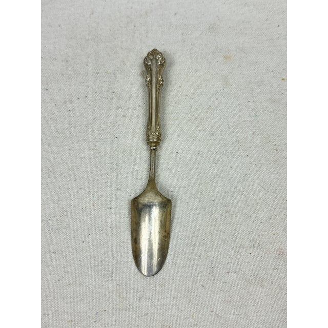 Vintage Silver Plated Cheese Scoop For Sale - Image 4 of 4
