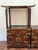 Hollywood Regency Vintage Pagoda Style Wood Display Cabinets Set, 3 Pieces For Sale - Image 3 of 18