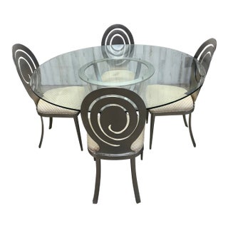 1990s Ethan Allen Dining Set “Radius Collection” - Set of 5 For Sale