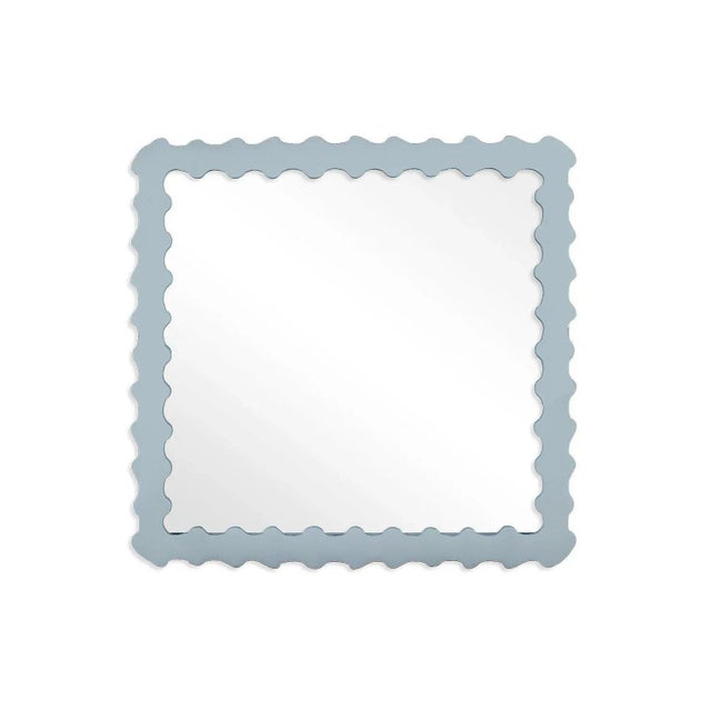 Contemporary Fleur Home Audubon Bamboo Square Mirror in Parma Gray, 36x36 For Sale - Image 3 of 3