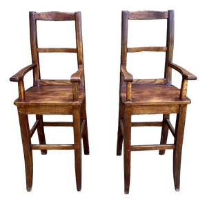 20th Century Childrens High Chairs, 1920s, Set of 2