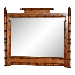Late 19th Century Faux Bamboo Mirror From France