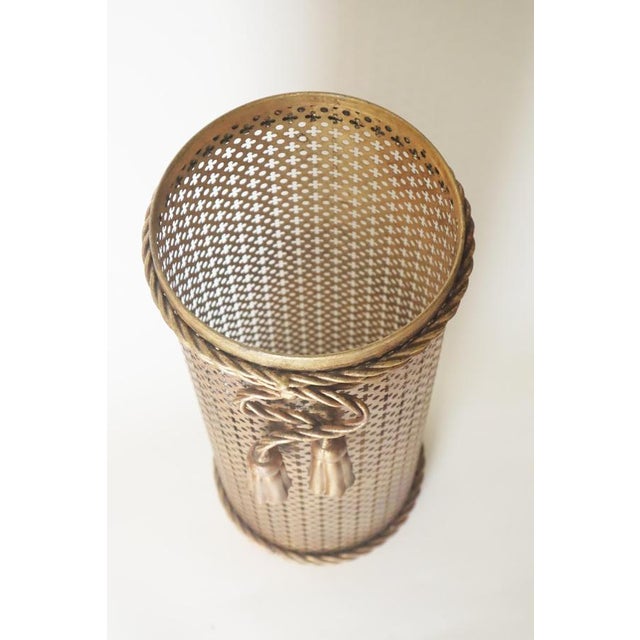 Hollywood Regency Golden Umbrella Stand by Li Puma Firenze, Italy, 1950s For Sale - Image 4 of 9