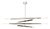 Regina Andrew Wick Steel Chandelier, Polished Nickel For Sale