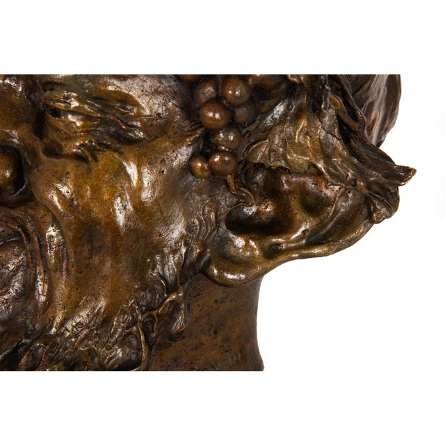 Italian Realist Bronze Bust of a Satyr Faun Attributed to Vincenzo Gemito For Sale - Image 13 of 18