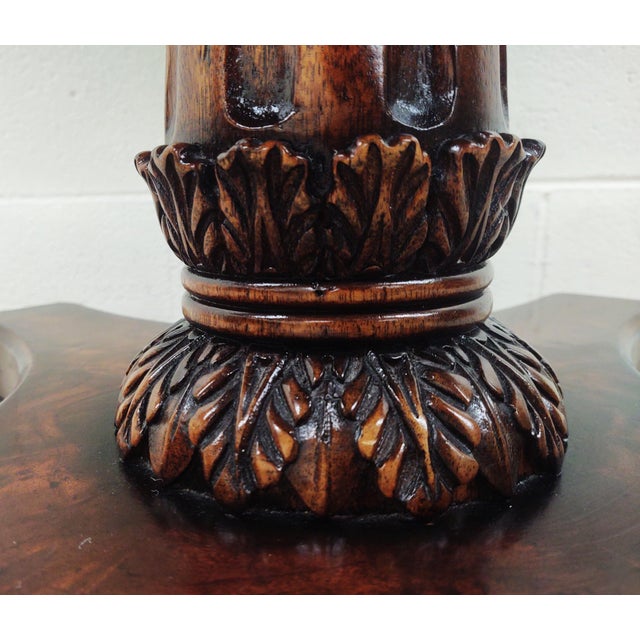 Jonathan Charles Jonathan Charles Buckingham Collection Mahogany 32" Round Pedestal Game Table For Sale - Image 4 of 12