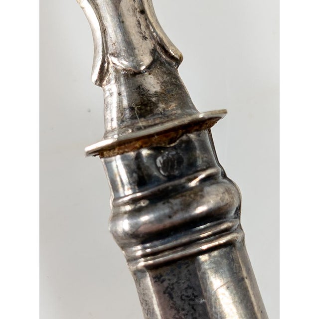 Mid 19th Century 19th Century Continental European Austrian 800 Silver Server With 3 Graces Engraving For Sale - Image 5 of 17